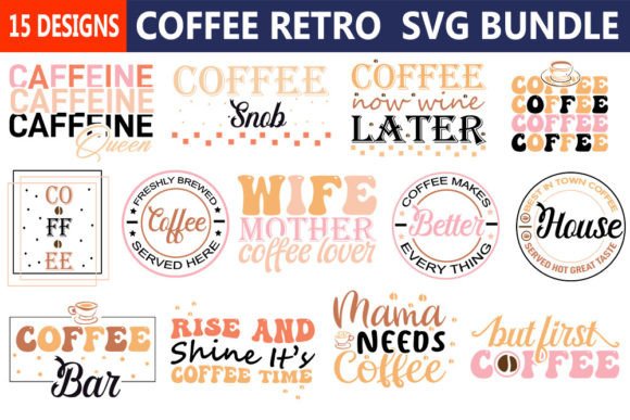 Coffee Retro Svg Bundle: A Designer's Take on Stitching Vintage Vibes