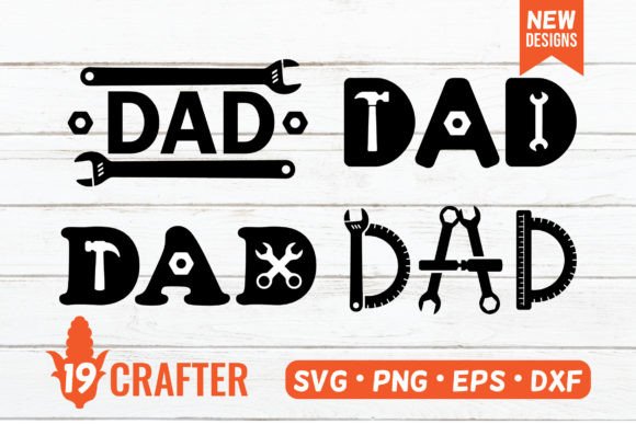 Dad Wrench Tool SVG - Father's Day Gift