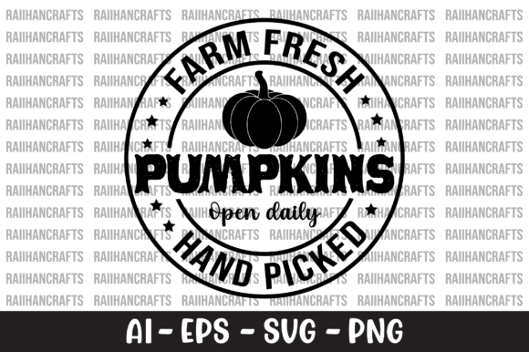 Farm Fresh Pumpkins Open Daily Hand SVG