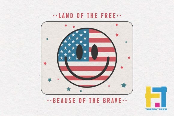 Land of Free, 4th of July SVG Design