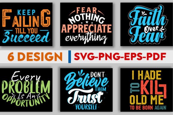 Motivational Design Bundle SVG PNG EPS