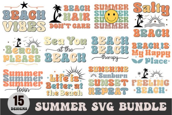 Retro Summer Beach SVG Bundle: A Designer's Review