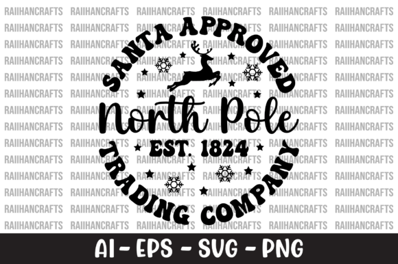 Santa Approved North Pole Est. 1824 SVG