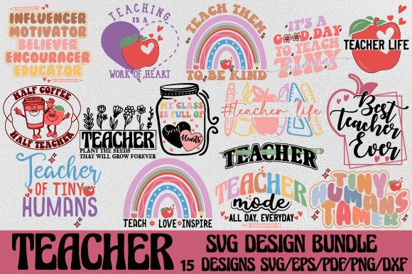 Teacher SVG Design Bundle Review